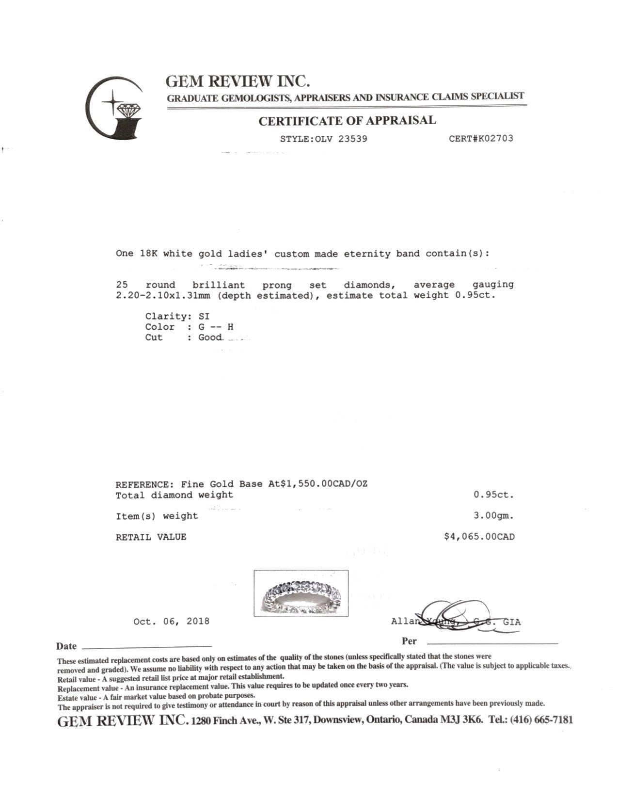 Diamond Eternity Band Ring