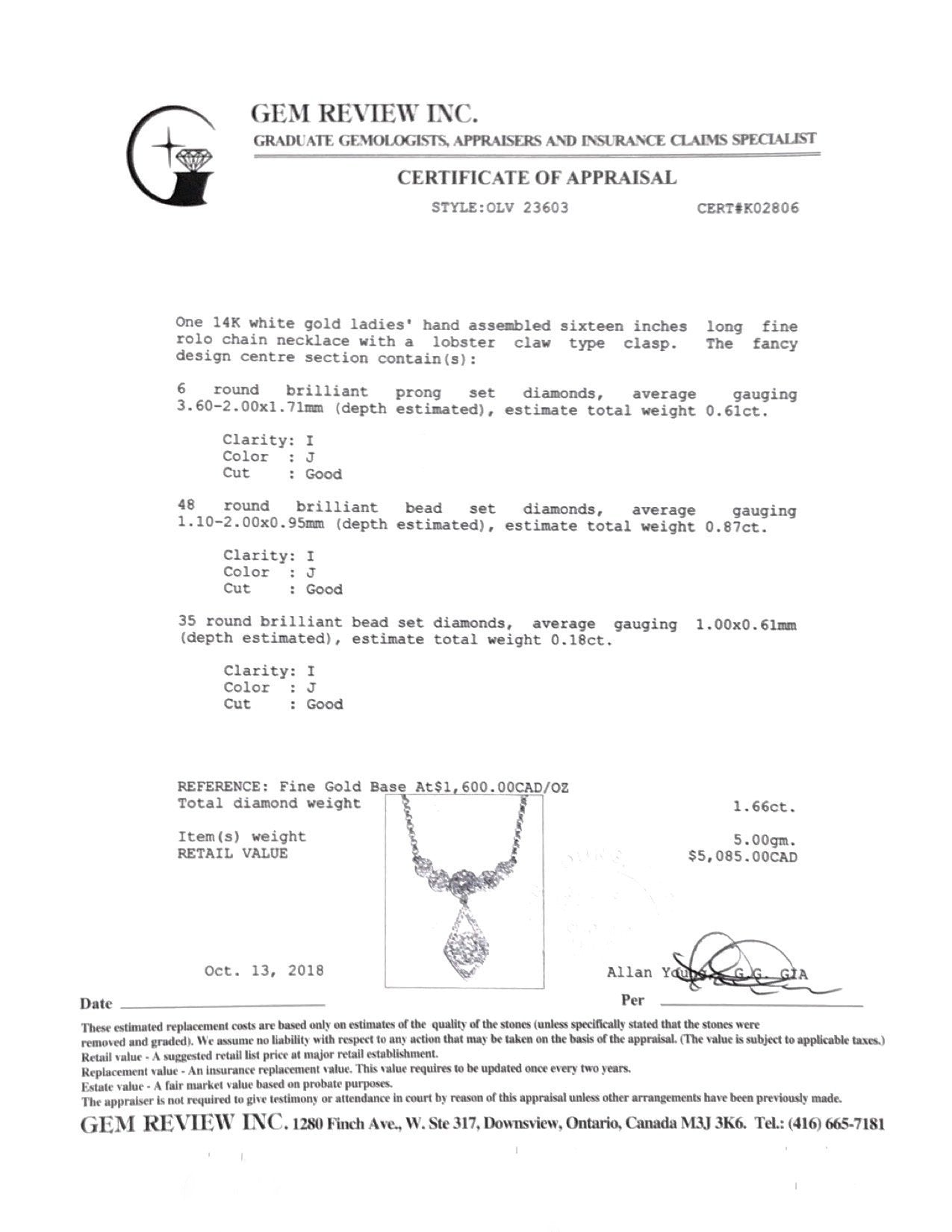 Diamond Cluster Necklace