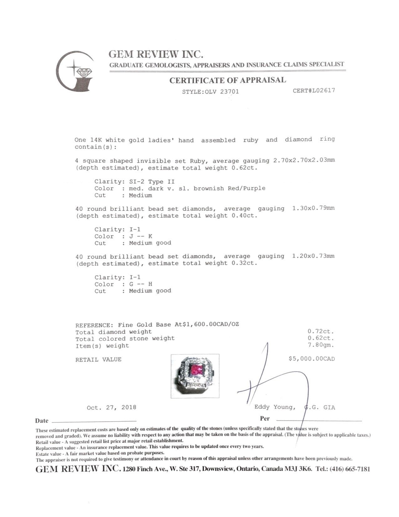 Ruby and Diamond Ring