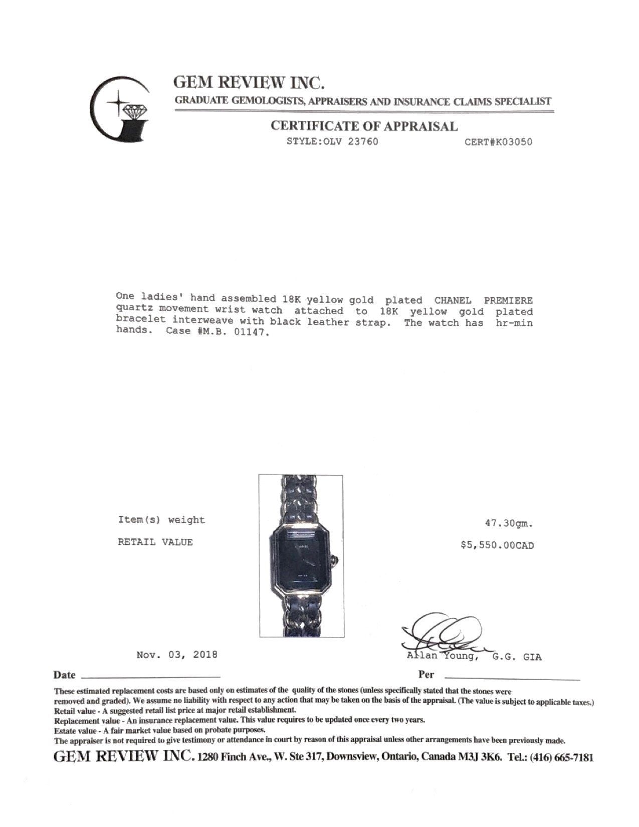 Chanel Premiere Watch