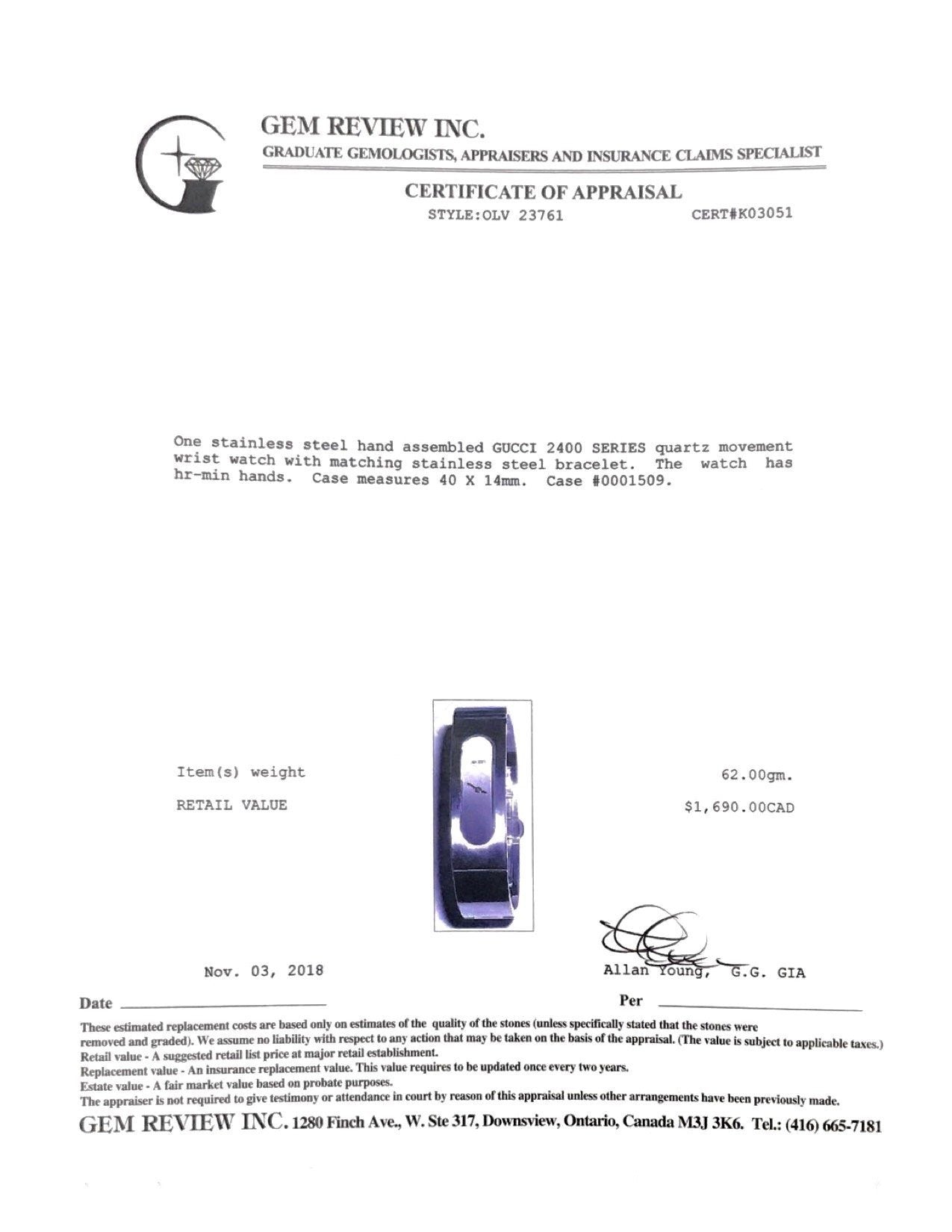 Gucci 2400 Series Watch