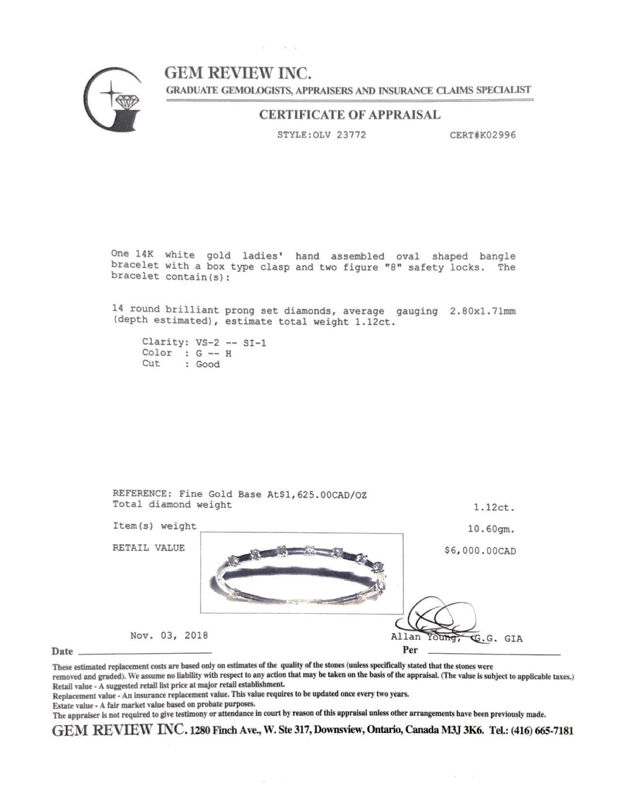 Diamond Bangle Bracelet