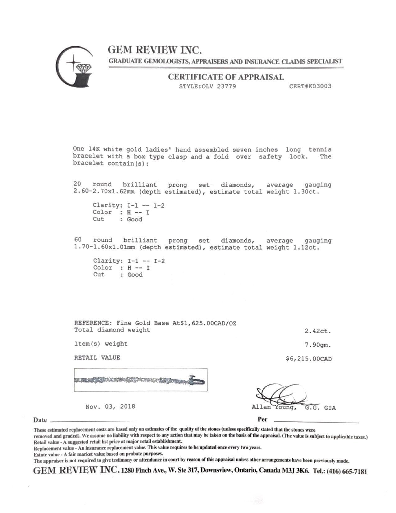 Diamond Tennis Bracelet