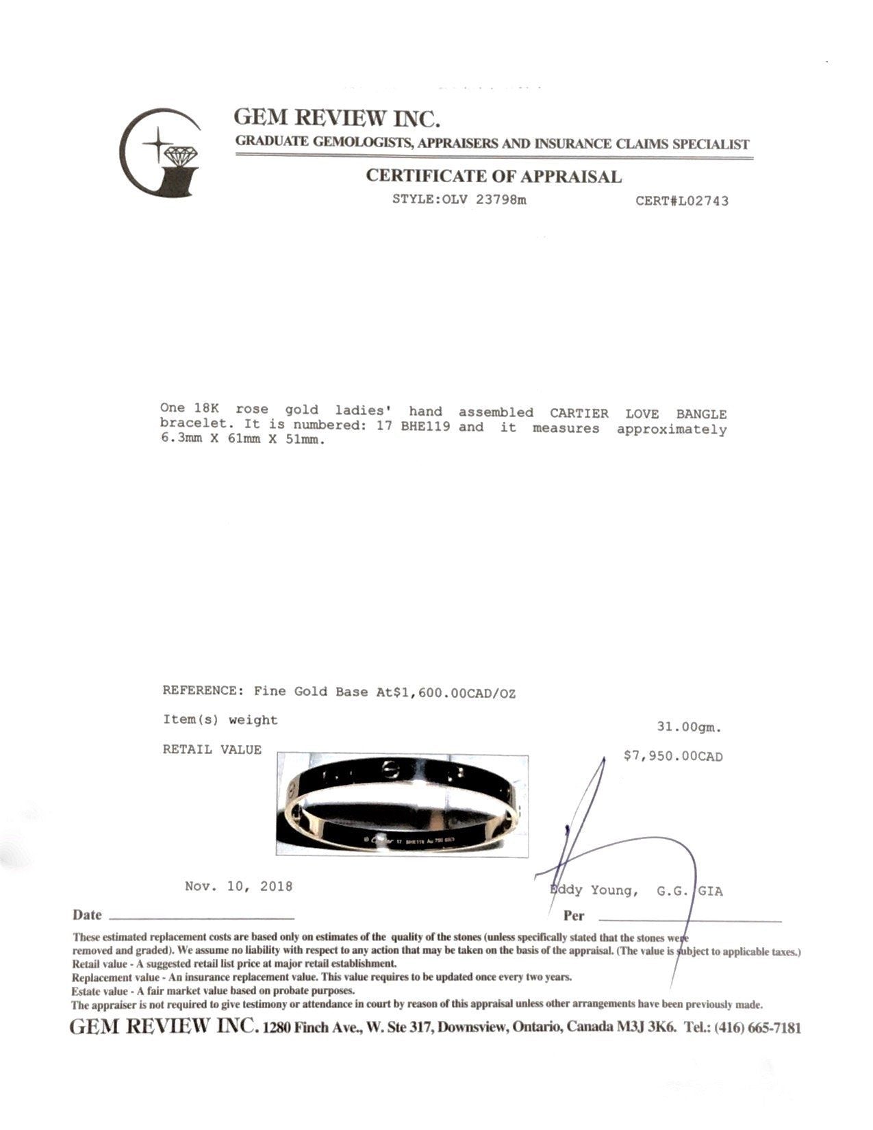 Cartier Love Bracelet