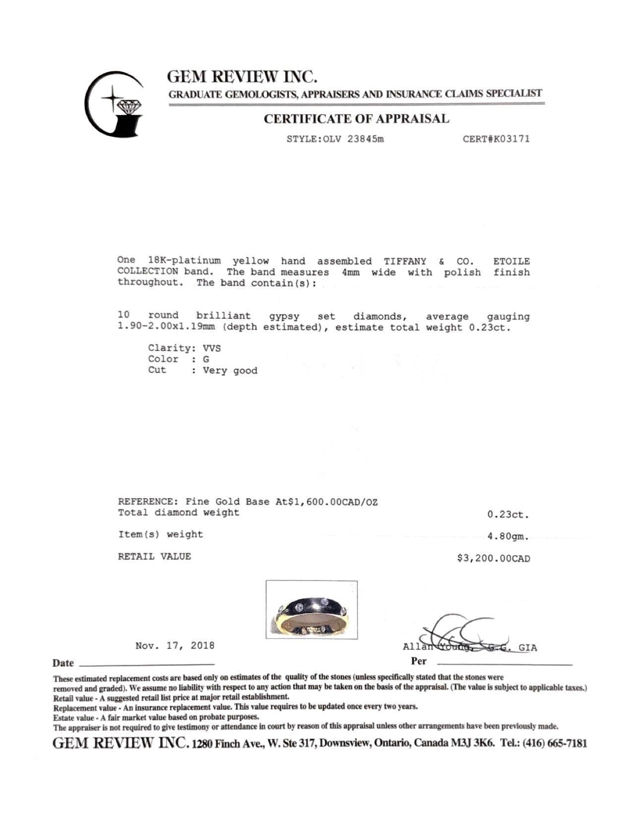 Tiffany & Co. Diamond Etoile Band Ring