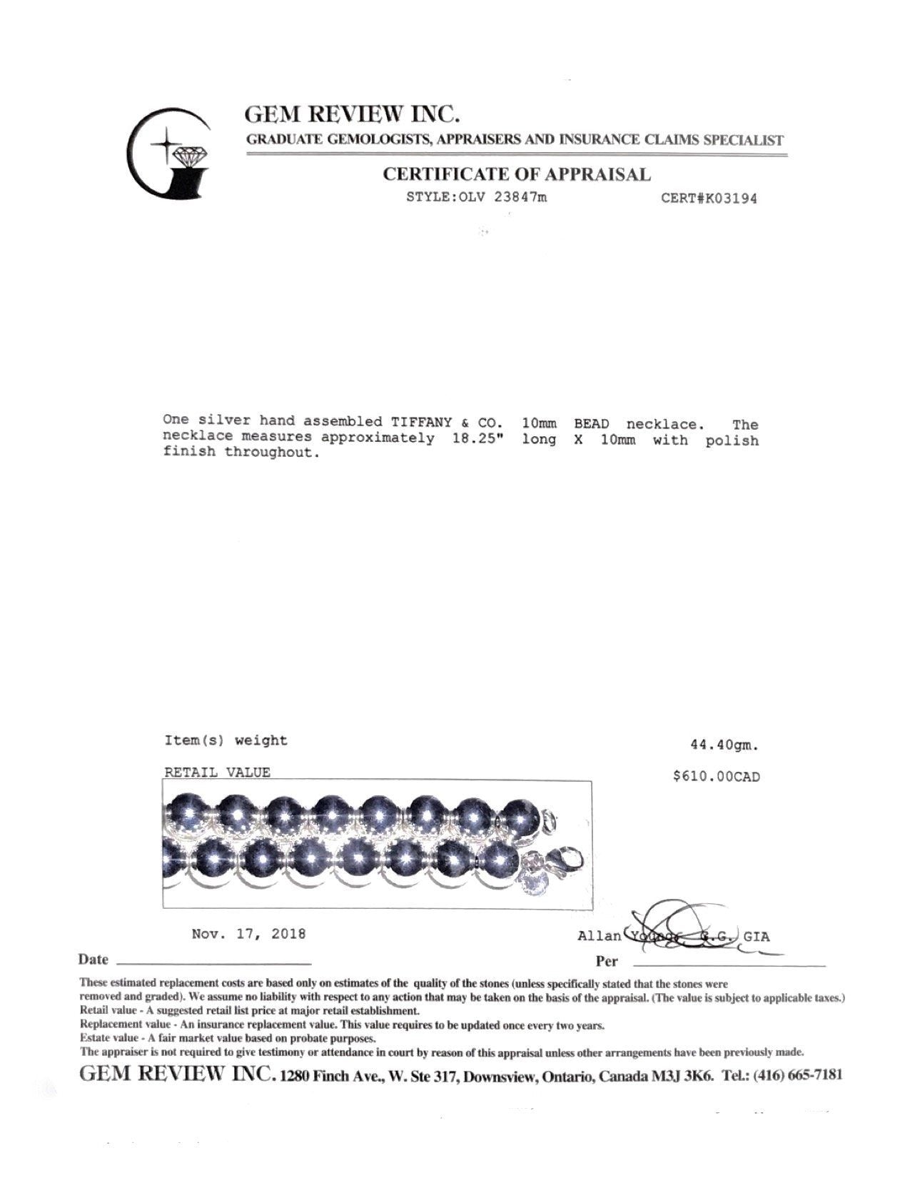 Tiffany & Co. HardWear Ball Necklace