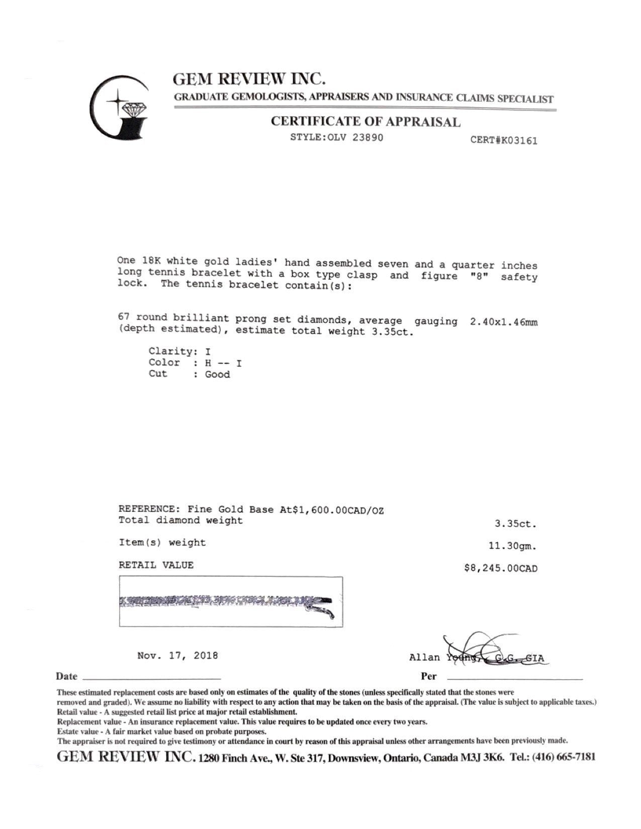 Diamond Tennis Bracelet