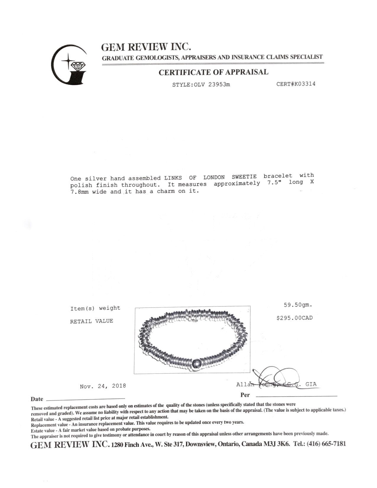 Links of London Sweetie Charm Bracelet