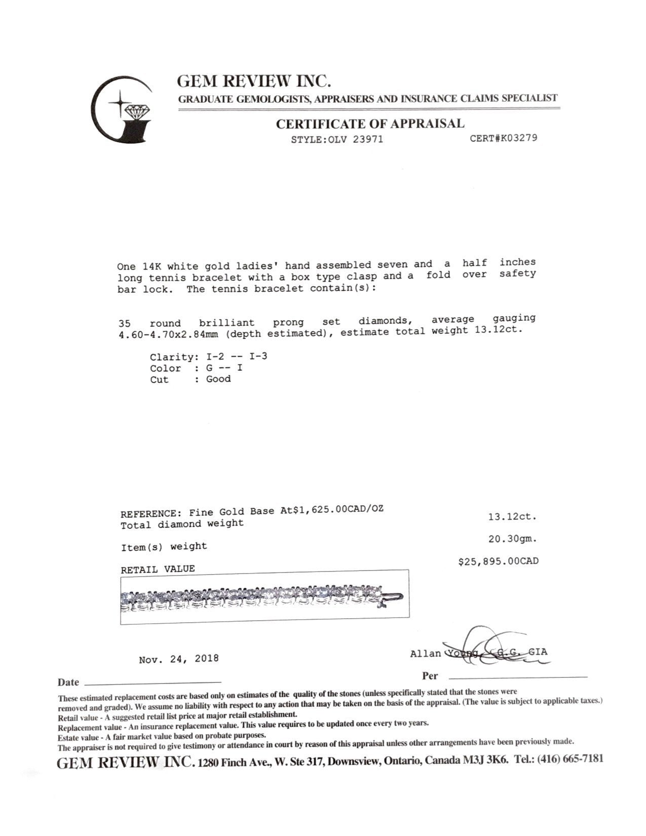 Diamond Tennis Bracelet