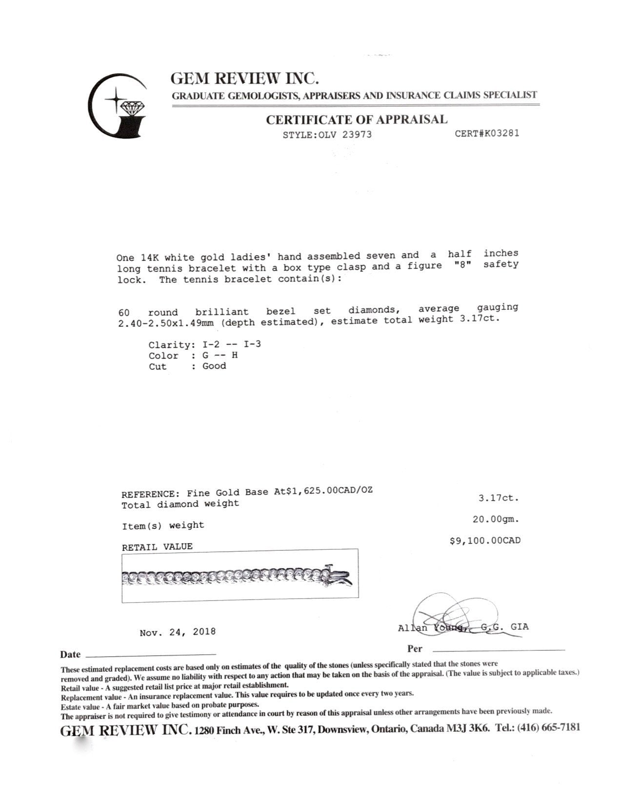 Diamond Tennis Bracelet