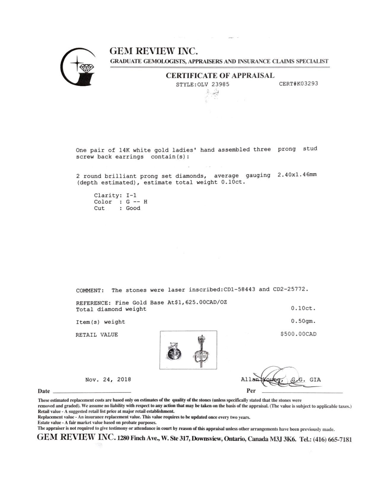 Diamond Stud Earrings