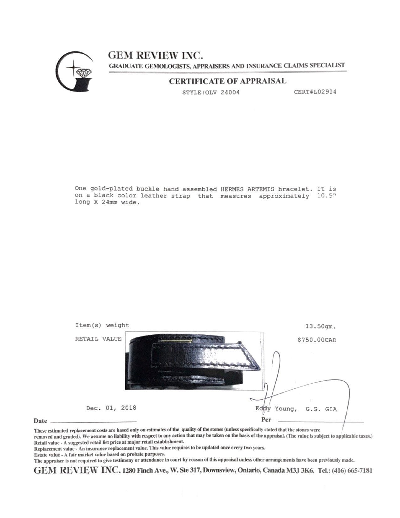 Hermes Artemis Bracelet