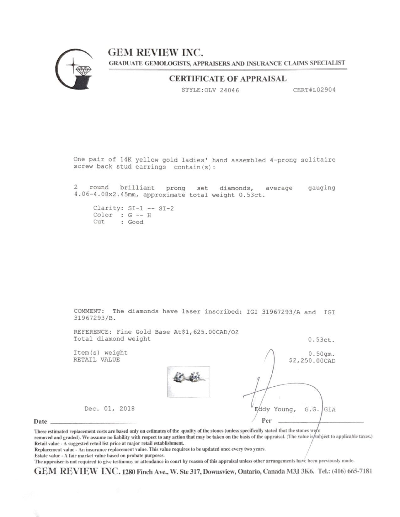 Diamond Stud Earrings