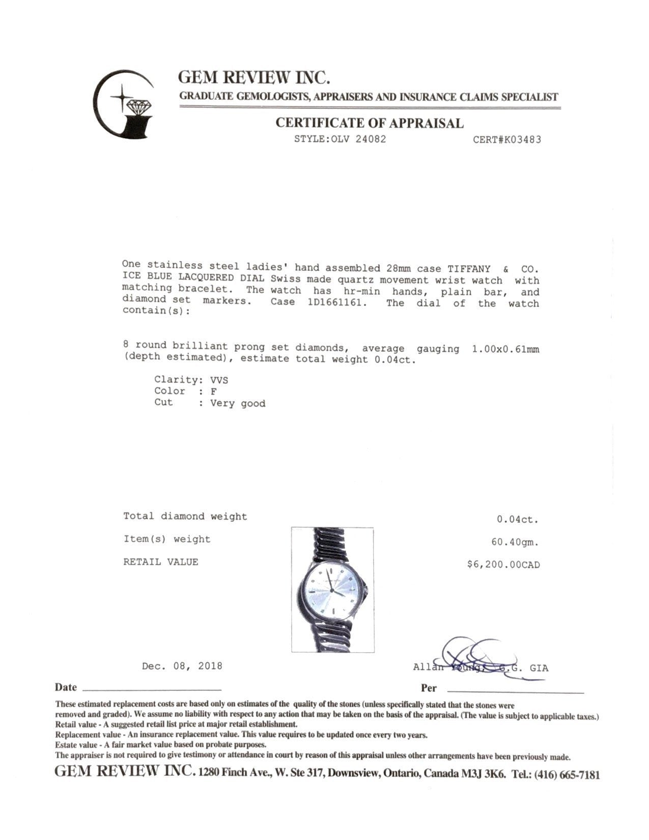 Tiffany & Co. Metro 2-Hand 28 mm Watch