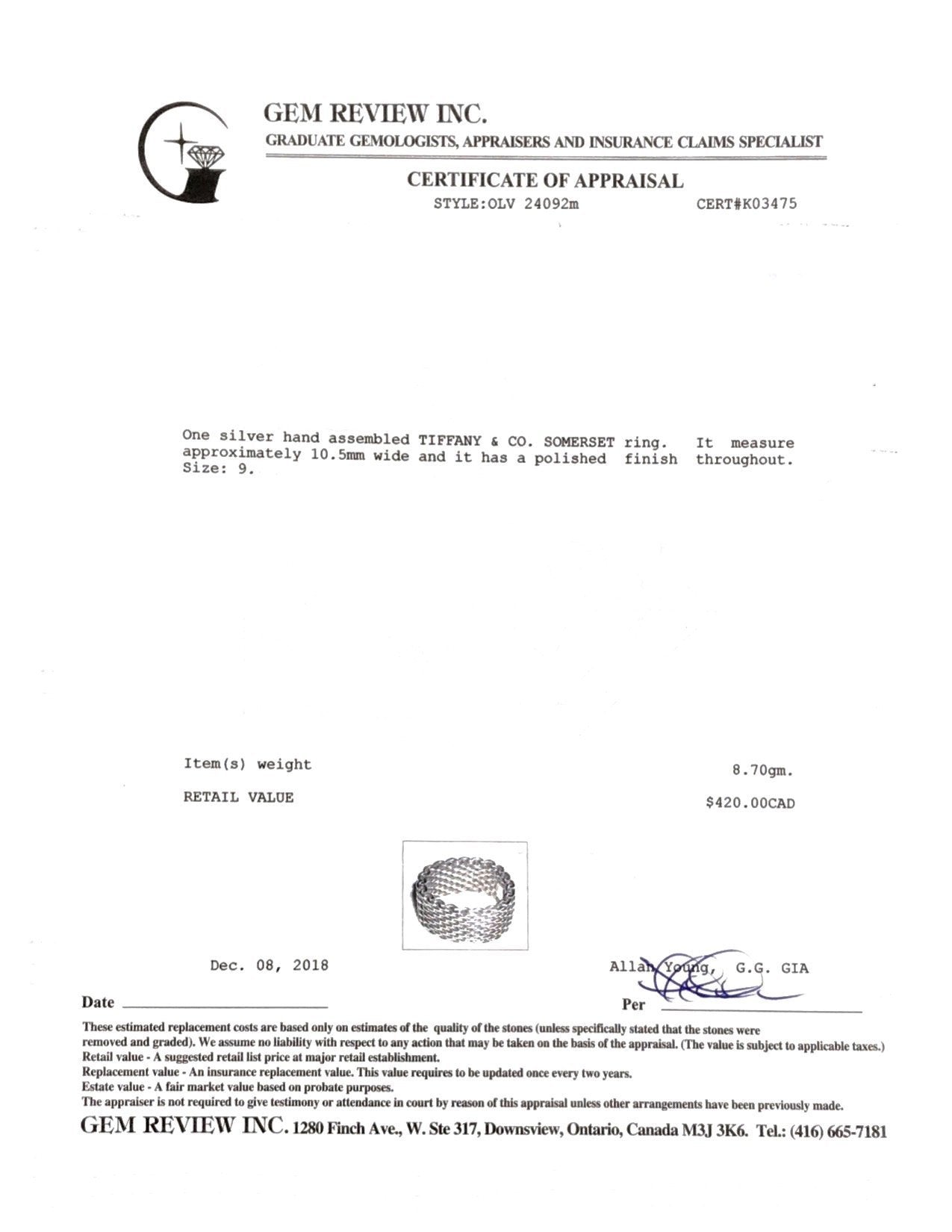 Tiffany & Co. Somerset Ring