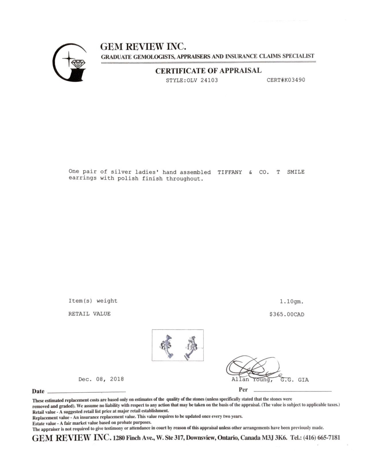 Tiffany & Co. T Smile Earrings