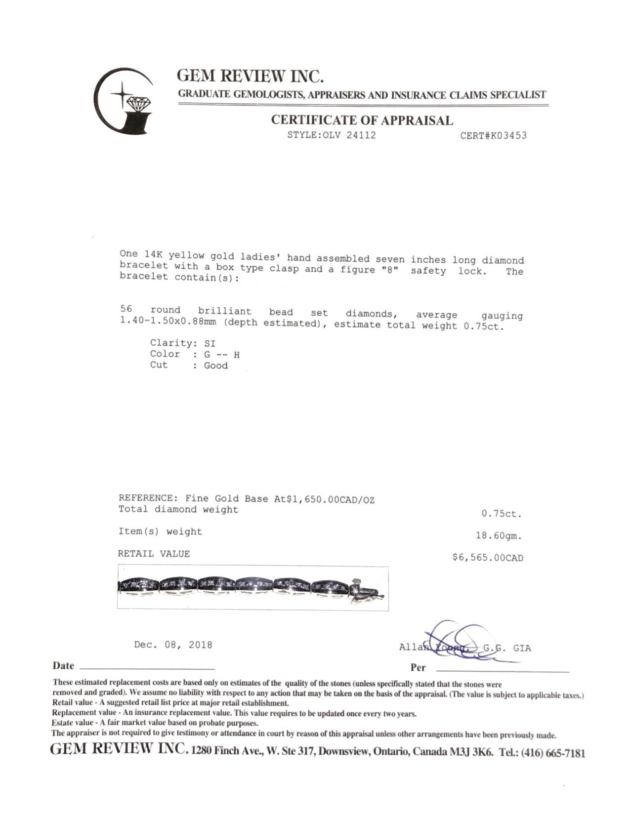 Diamond Link Bracelet