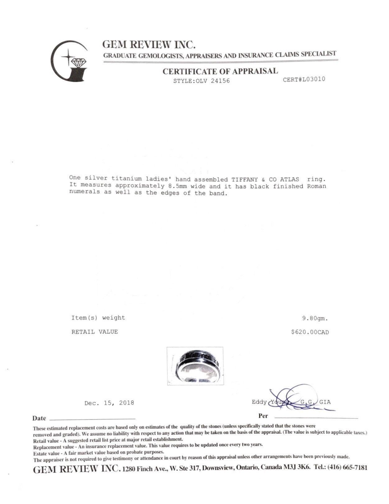 Tiffany & Co. Atlas Band Ring