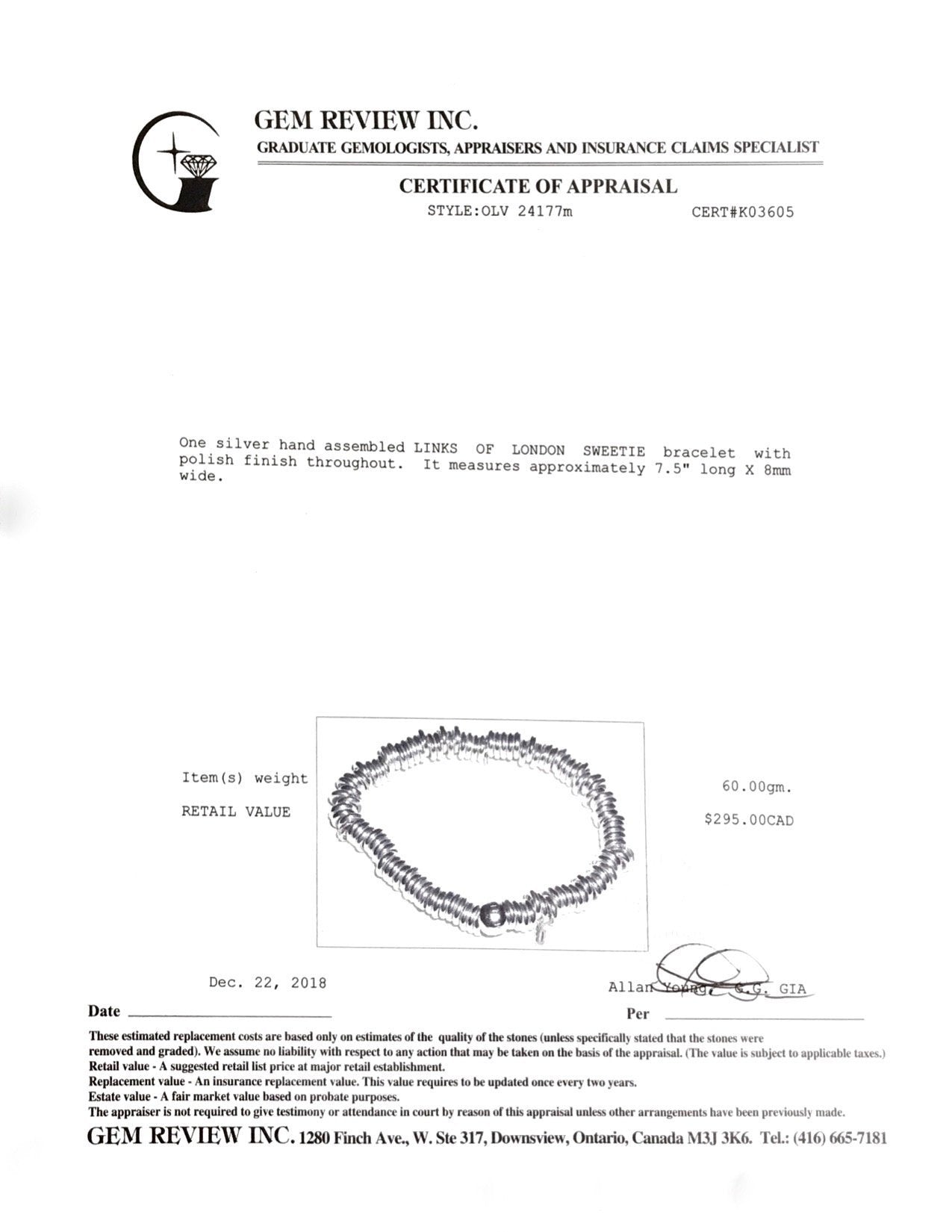 Links of London Sweetie Charm Bracelet