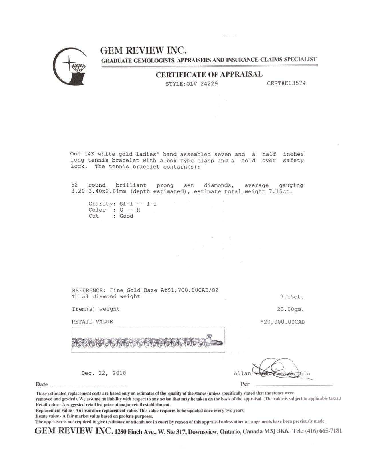 Diamond Tennis Bracelet