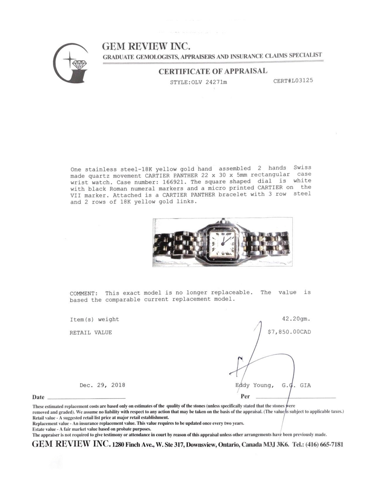 Cartier 2-Tone Panthere Watch