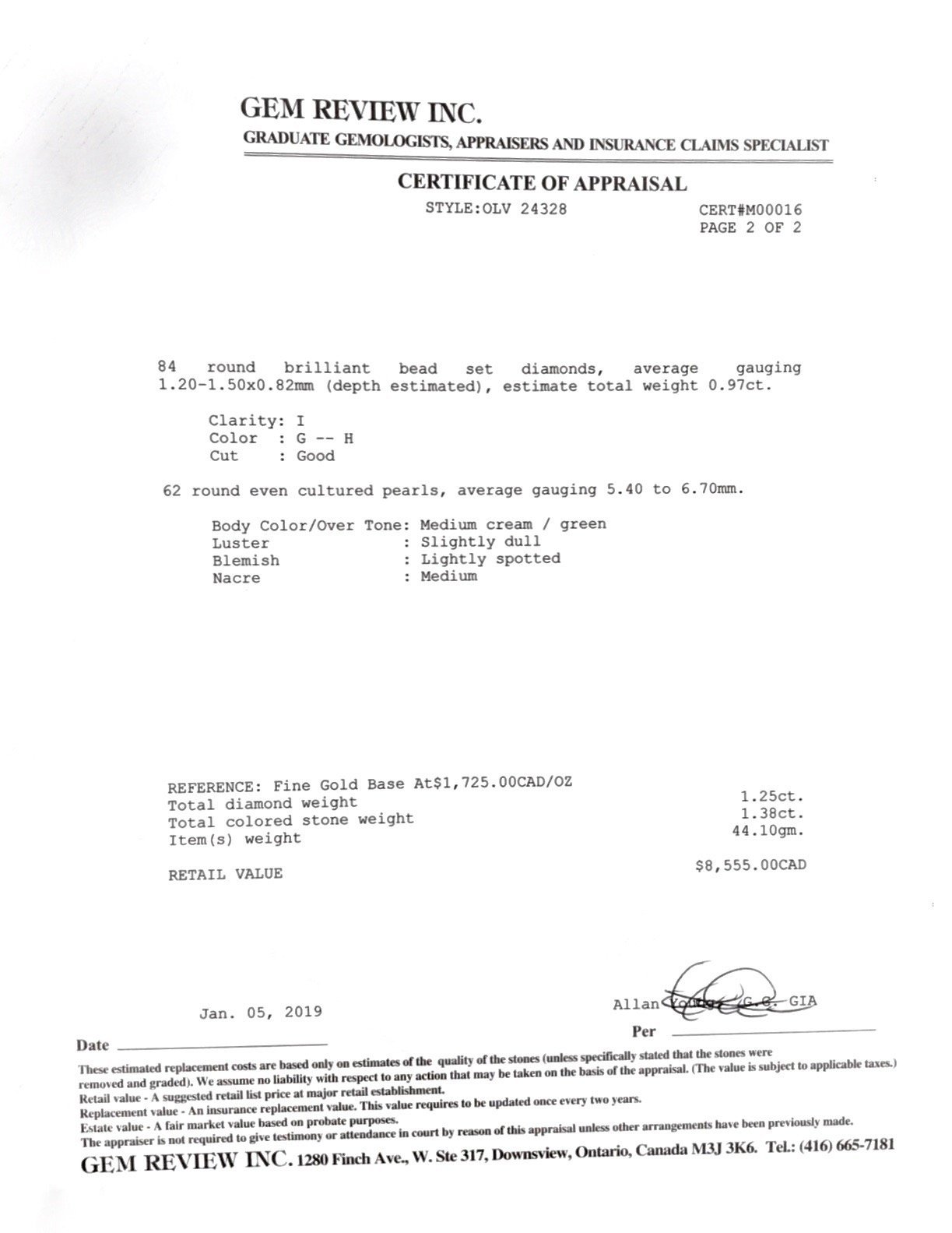 Pearl Necklace with Ruby and Diamond Pendant