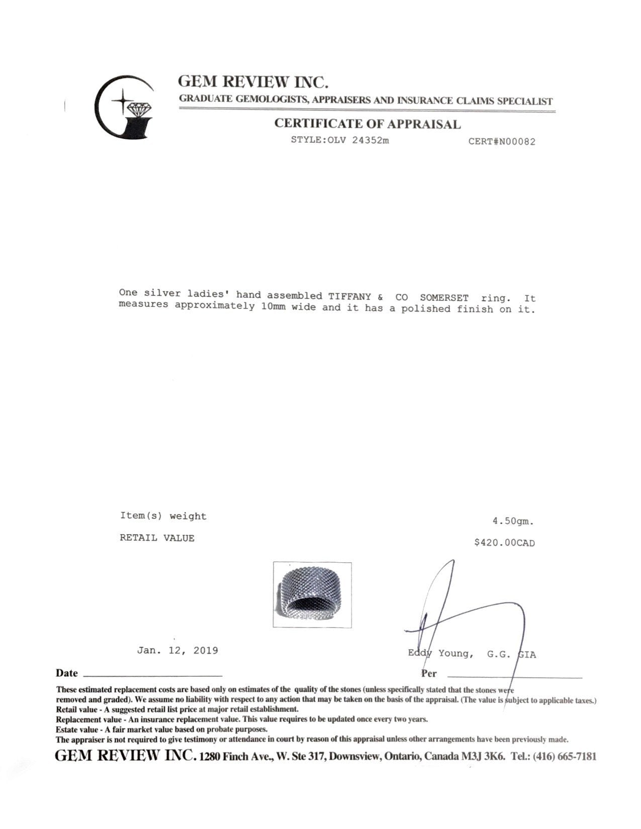 Tiffany & Co. Somerset Ring