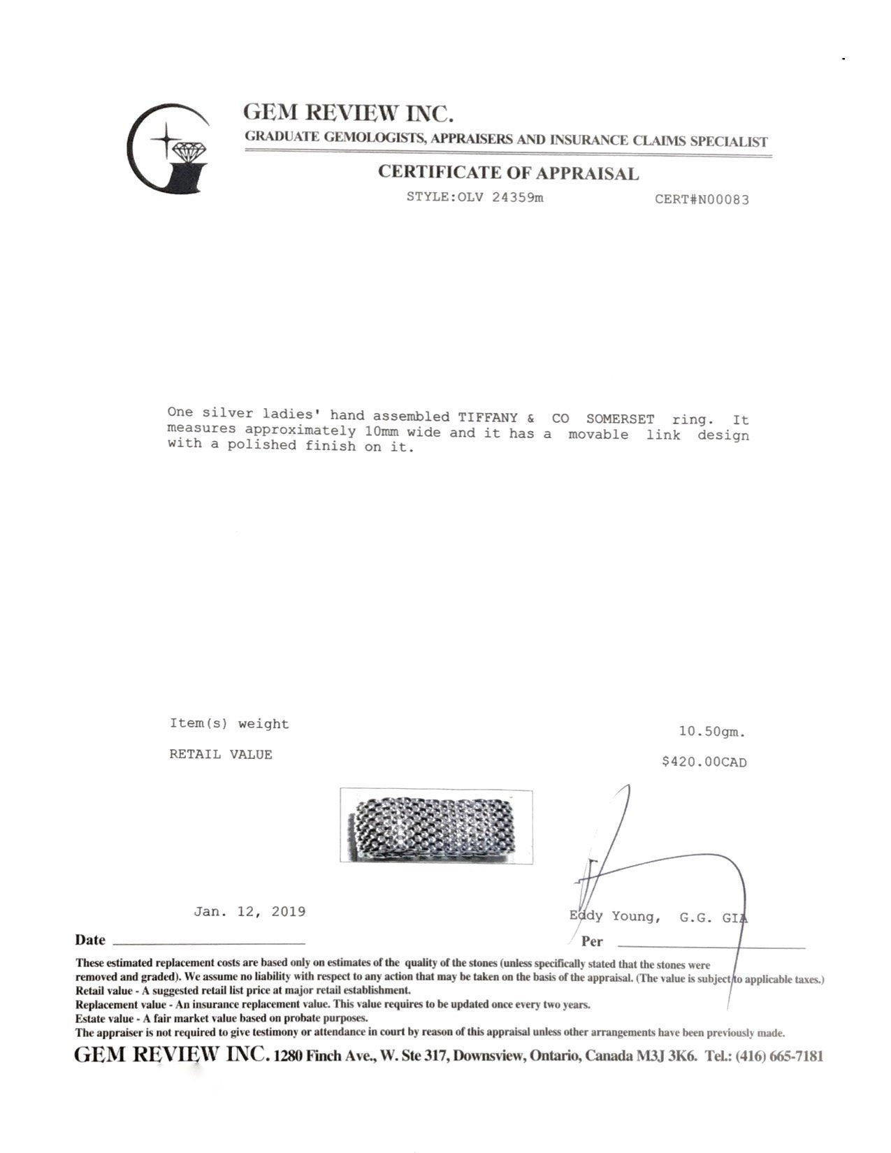 Tiffany & Co. Somerset Ring