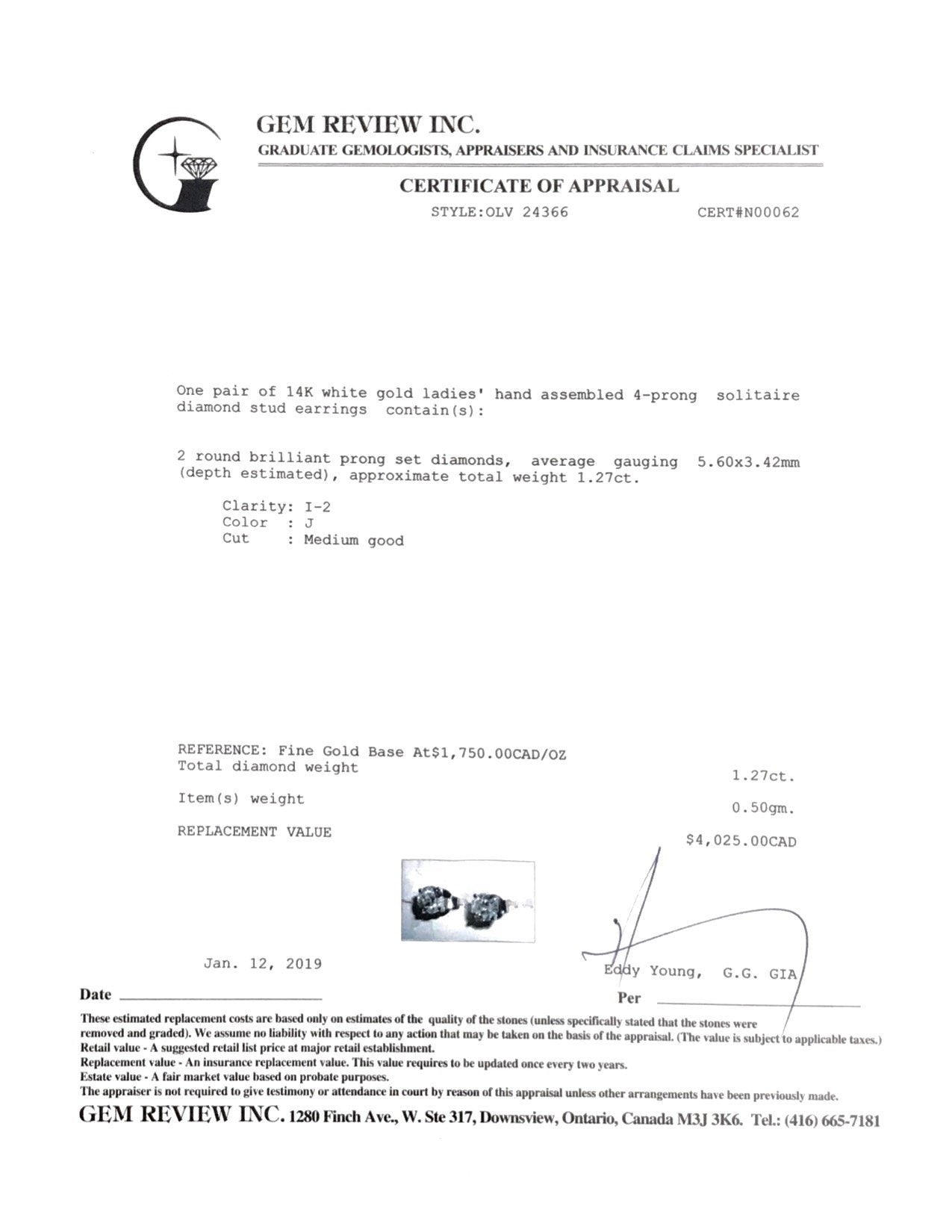 Diamond Stud Earrings