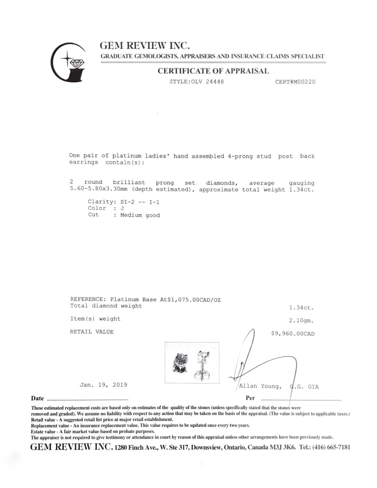 Diamond Stud Earrings