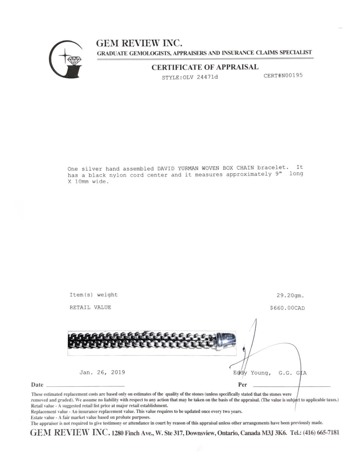 David Yurman Woven Box Chain Bracelet