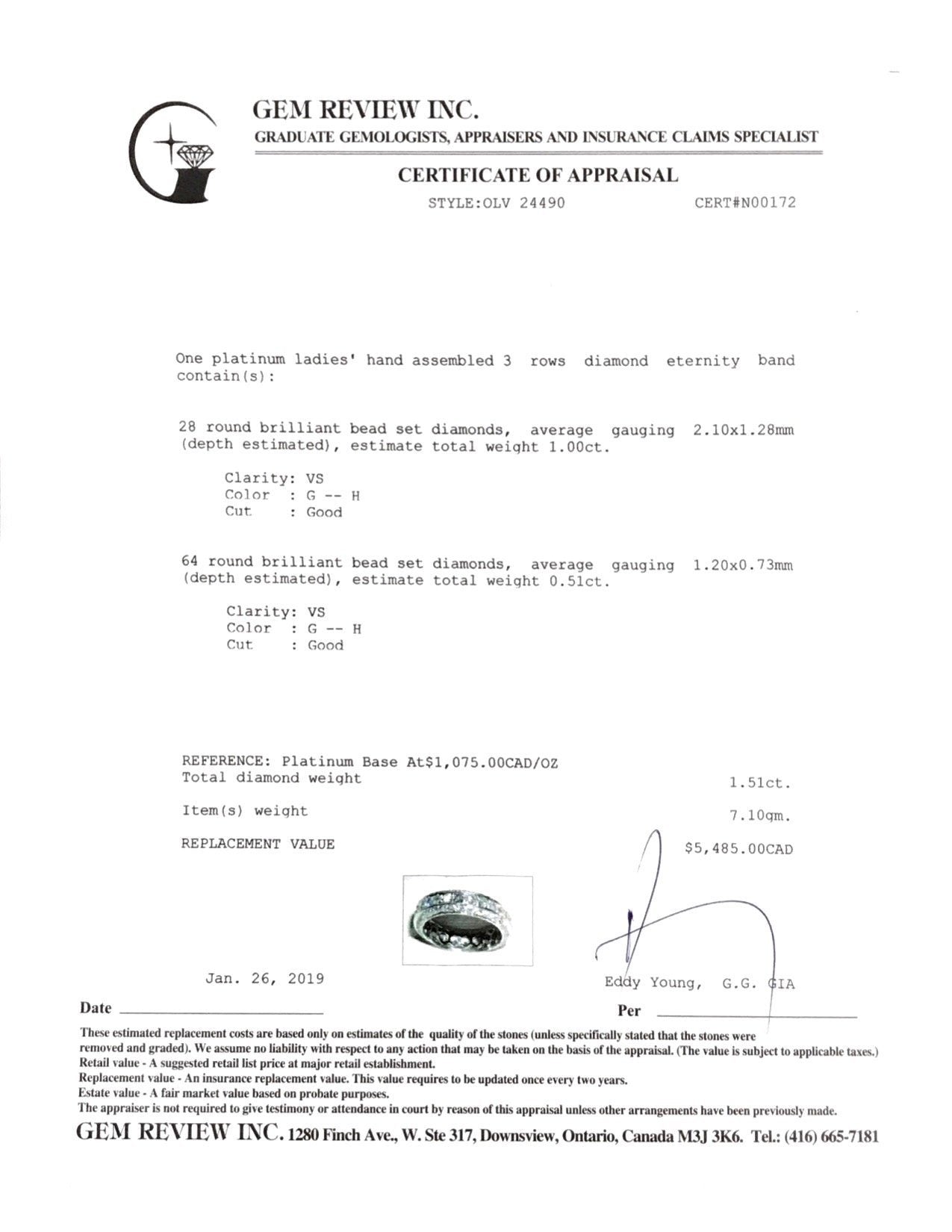 Pave Diamond Eternity Band Ring