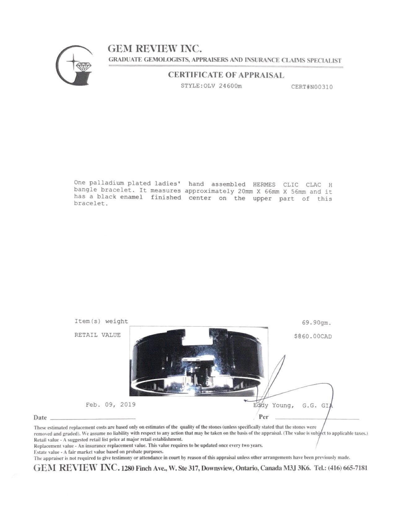 Hermes Wide Clic Clac H Bracelet