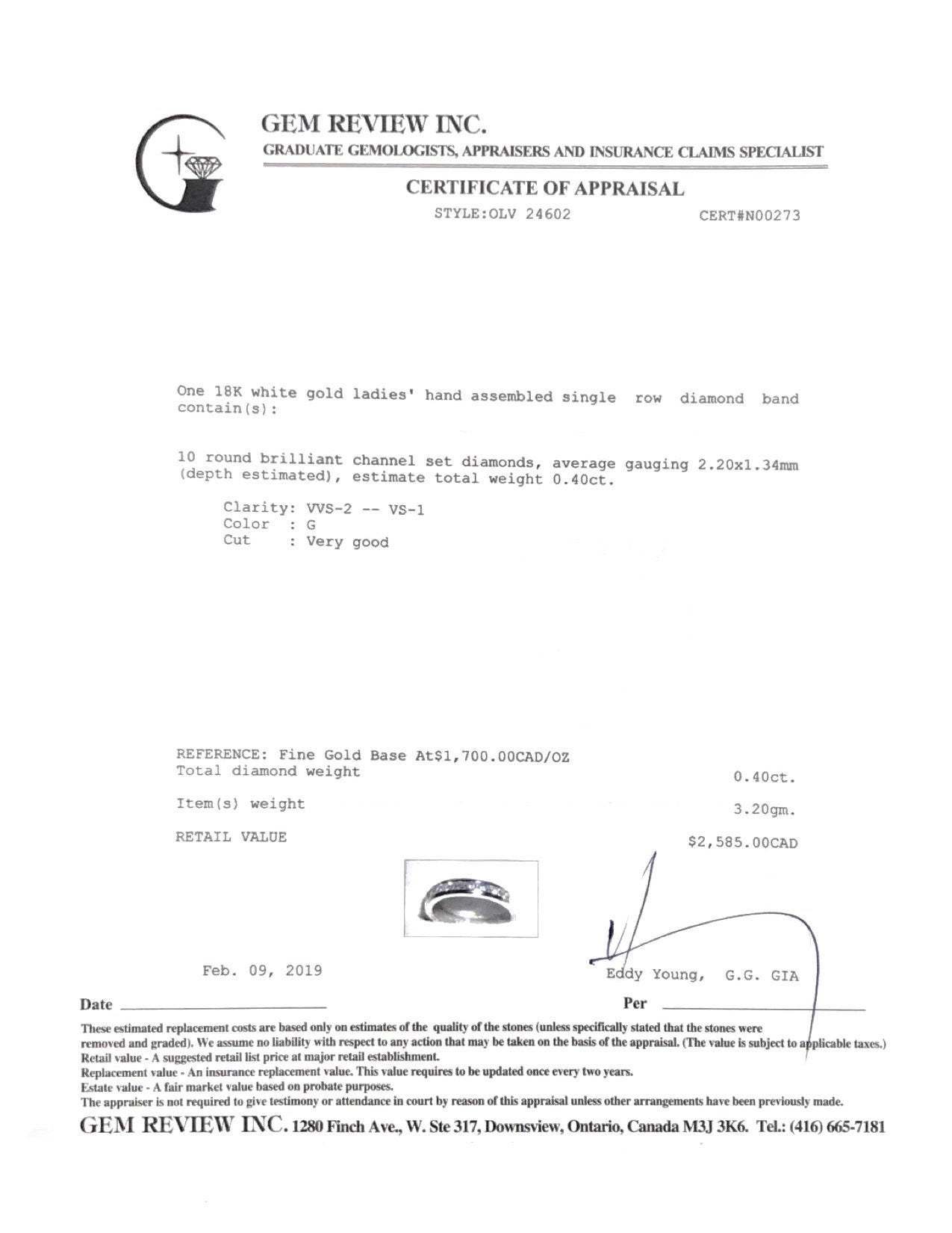 Channel-Set Diamond Wedding Band Ring