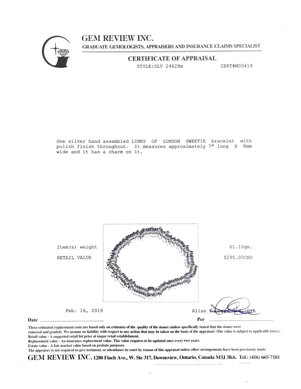 Links of London Sweetie Charm Bracelet