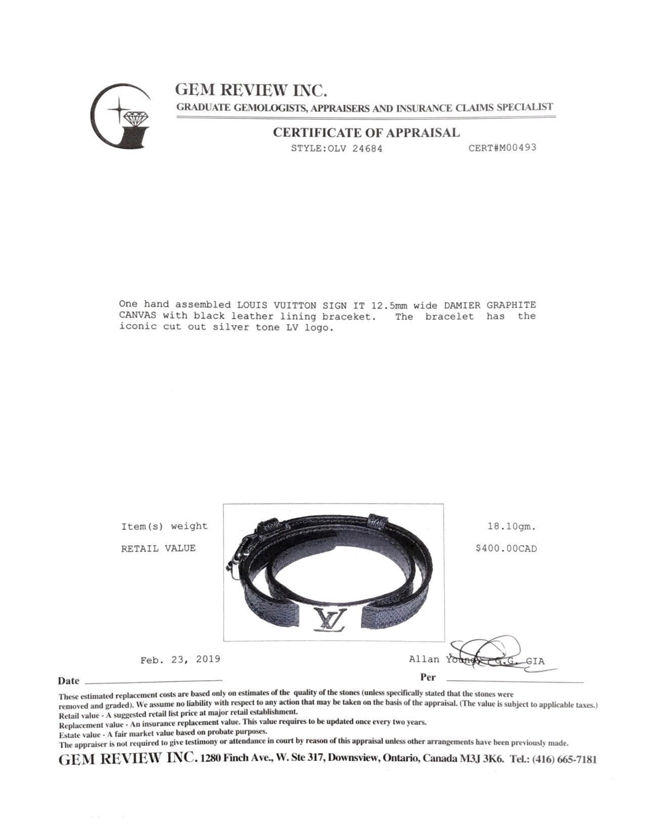 Louis Vuitton Sign It Bracelet