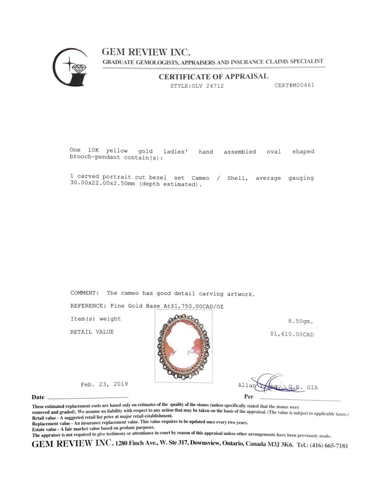 Antique Cameo Brooch/Pendant