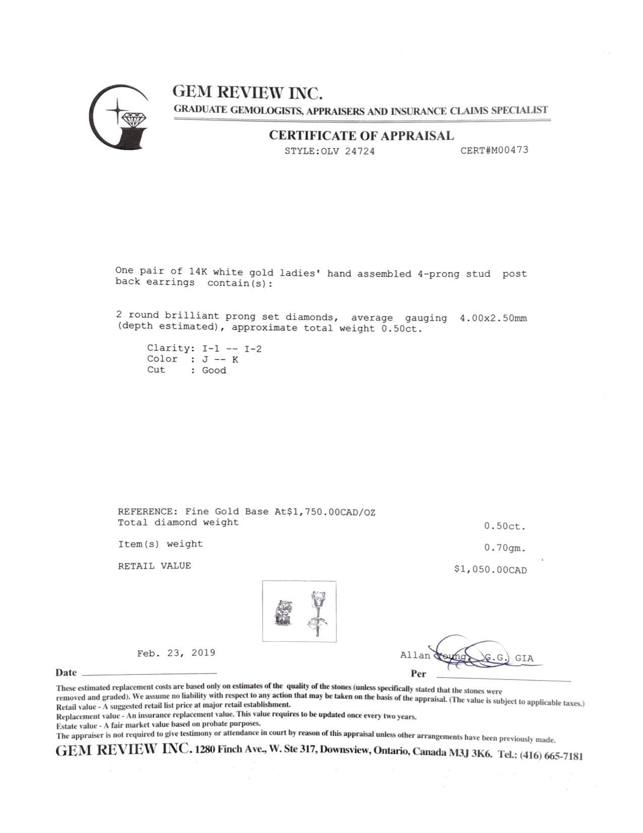 Diamond Stud Earrings