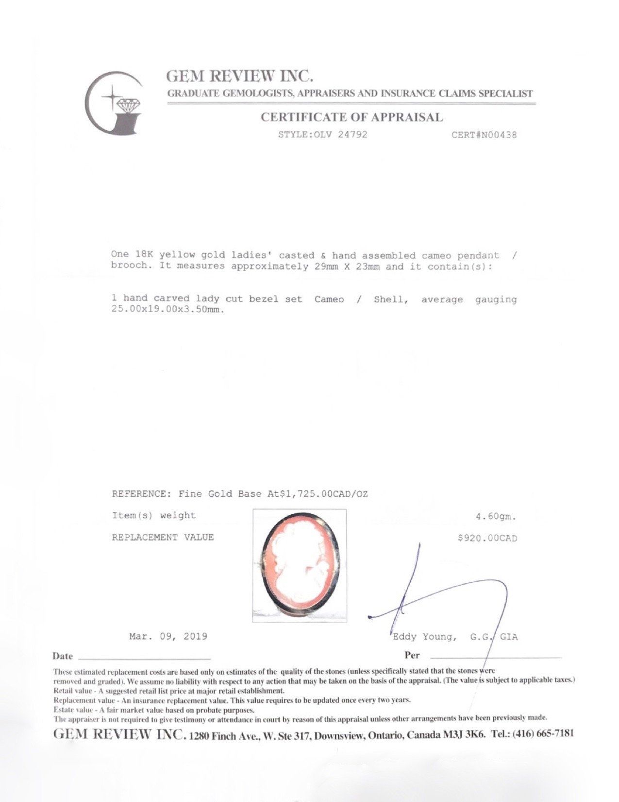 Antique Cameo Brooch/Pendant