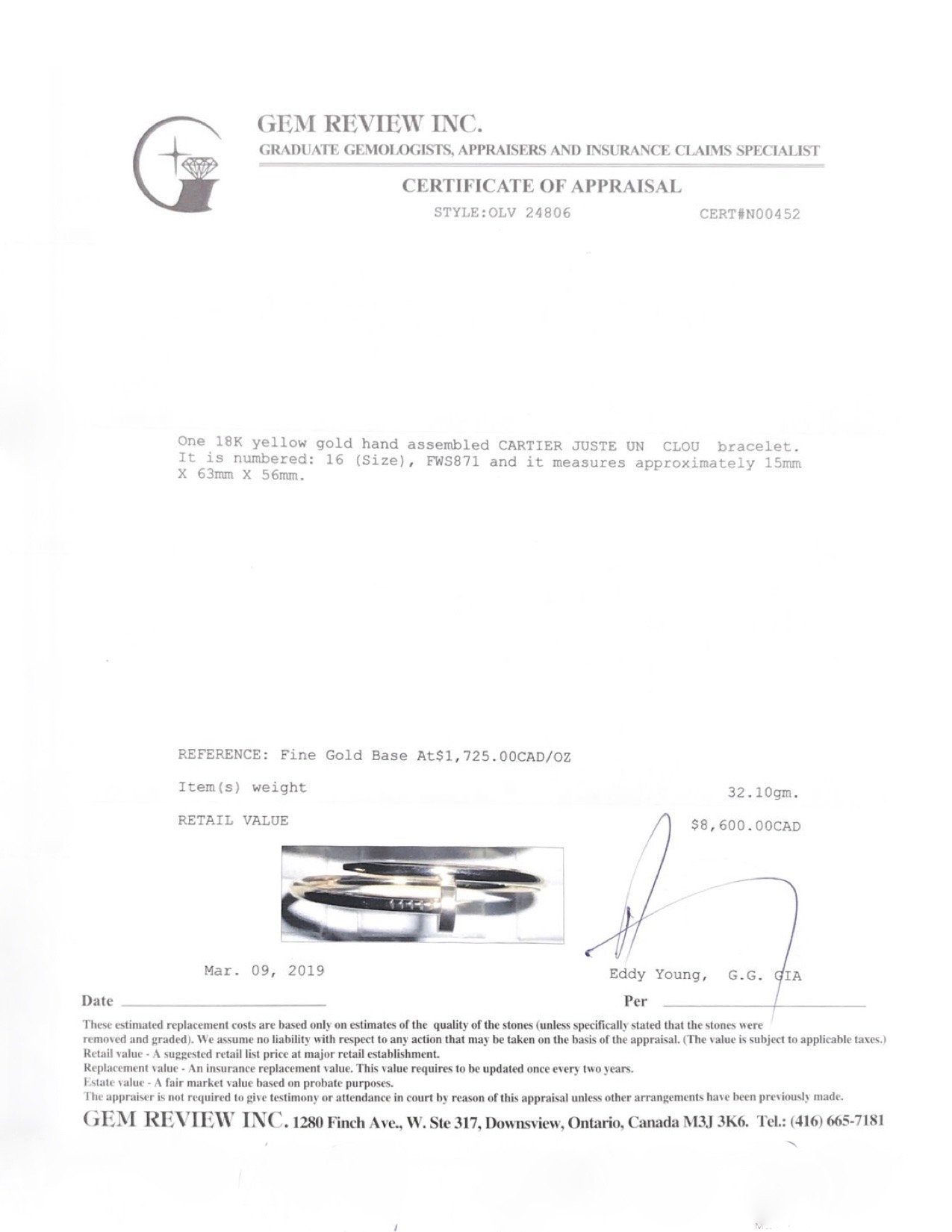 Cartier Juste Un Clou Bracelet