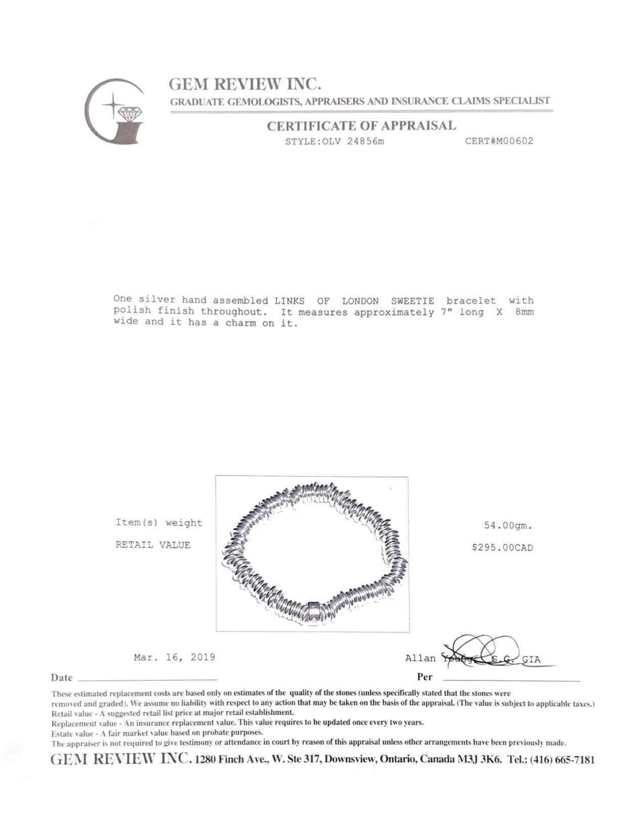 Links of London Sweetie Charm Bracelet