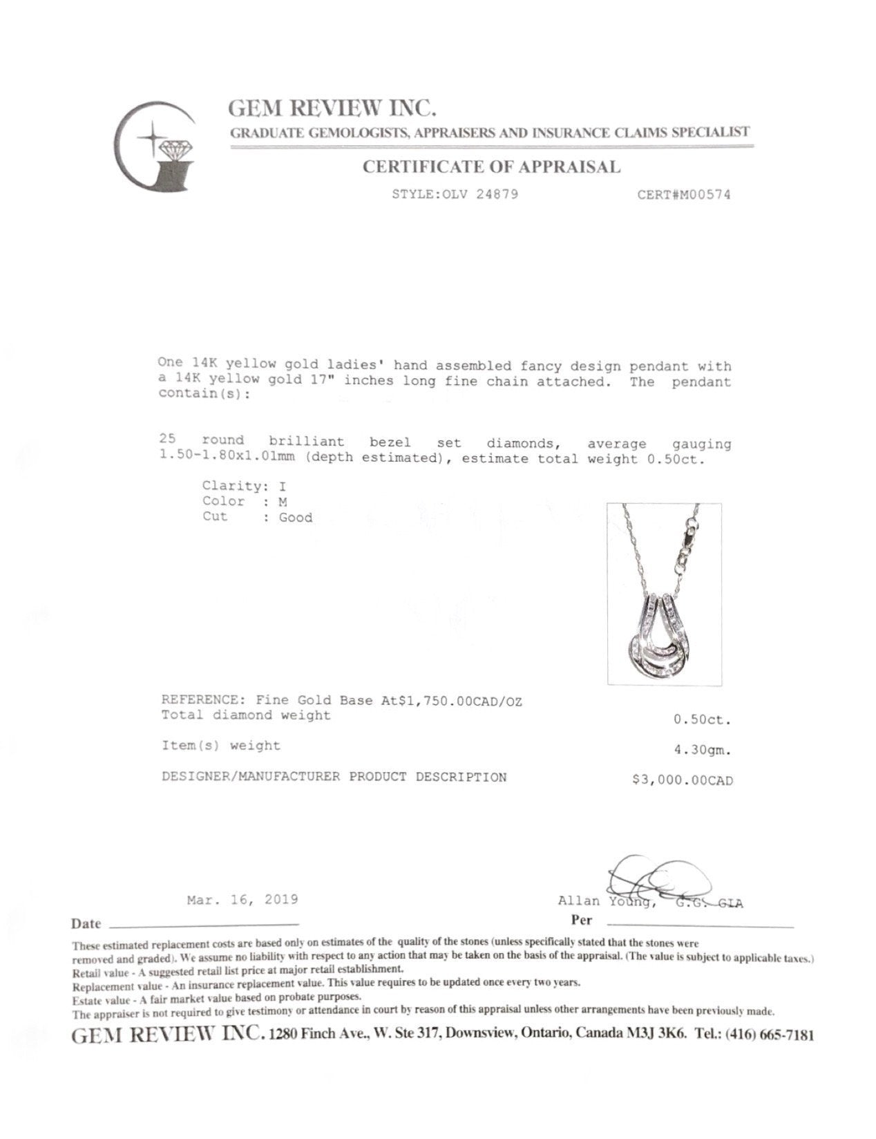 Diamond Pendant Necklace