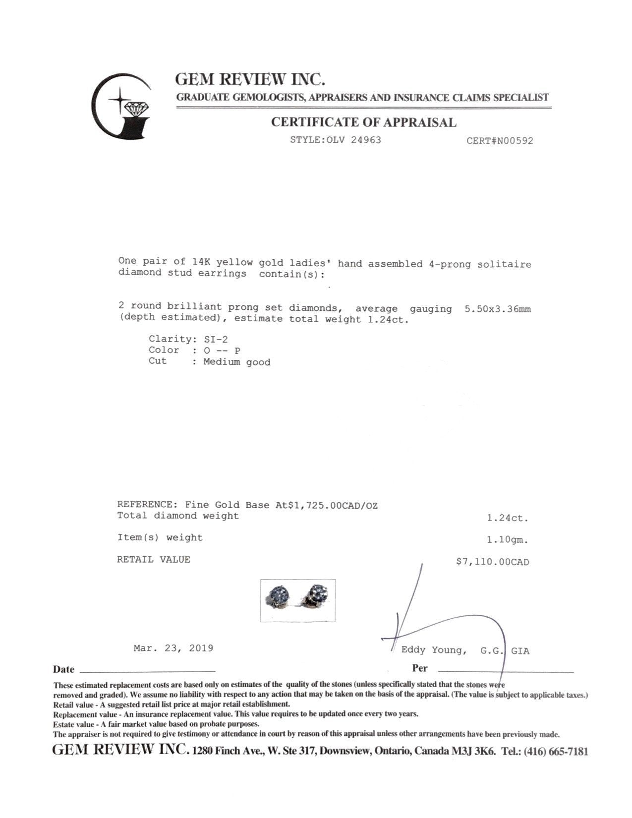 Diamond Stud Earrings