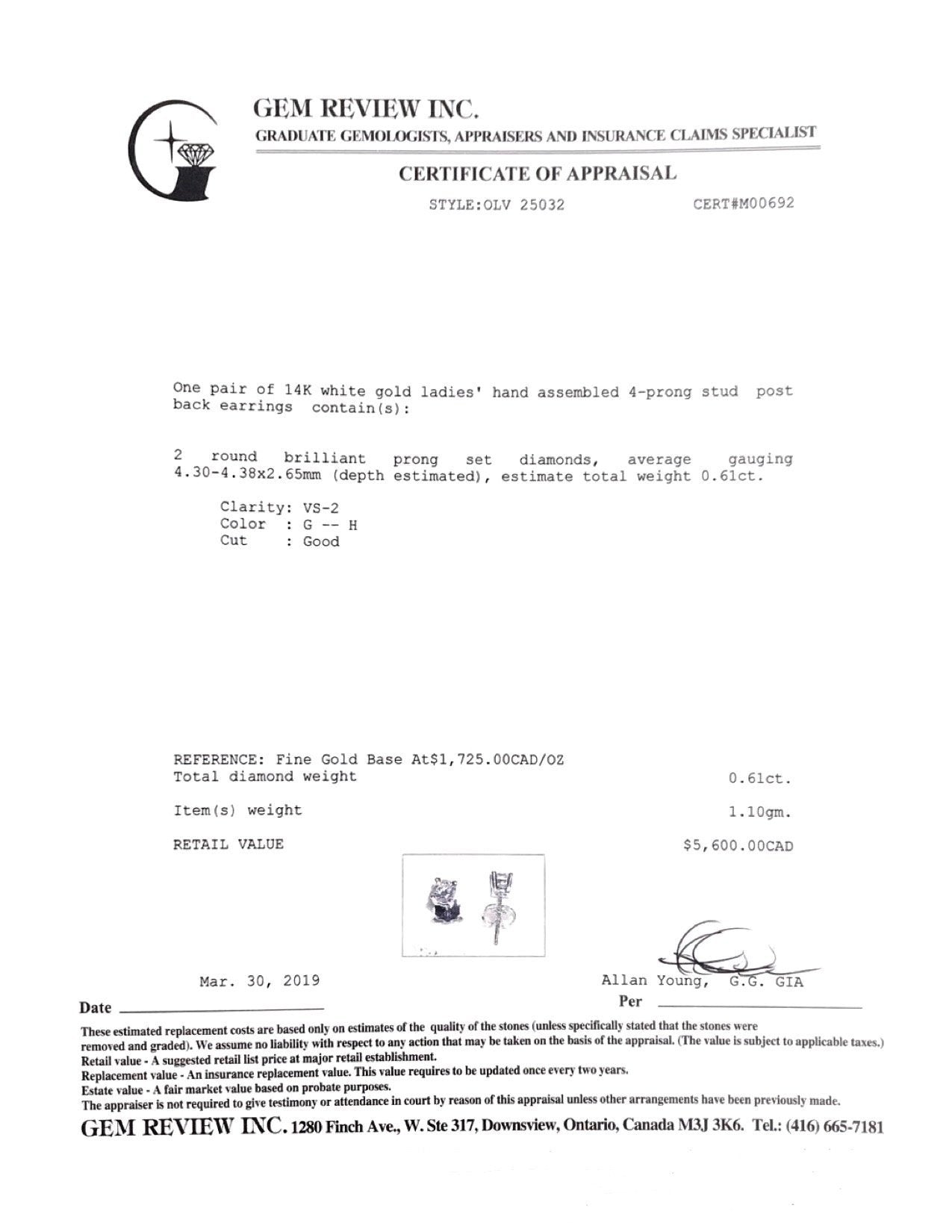 Diamond Stud Earrings