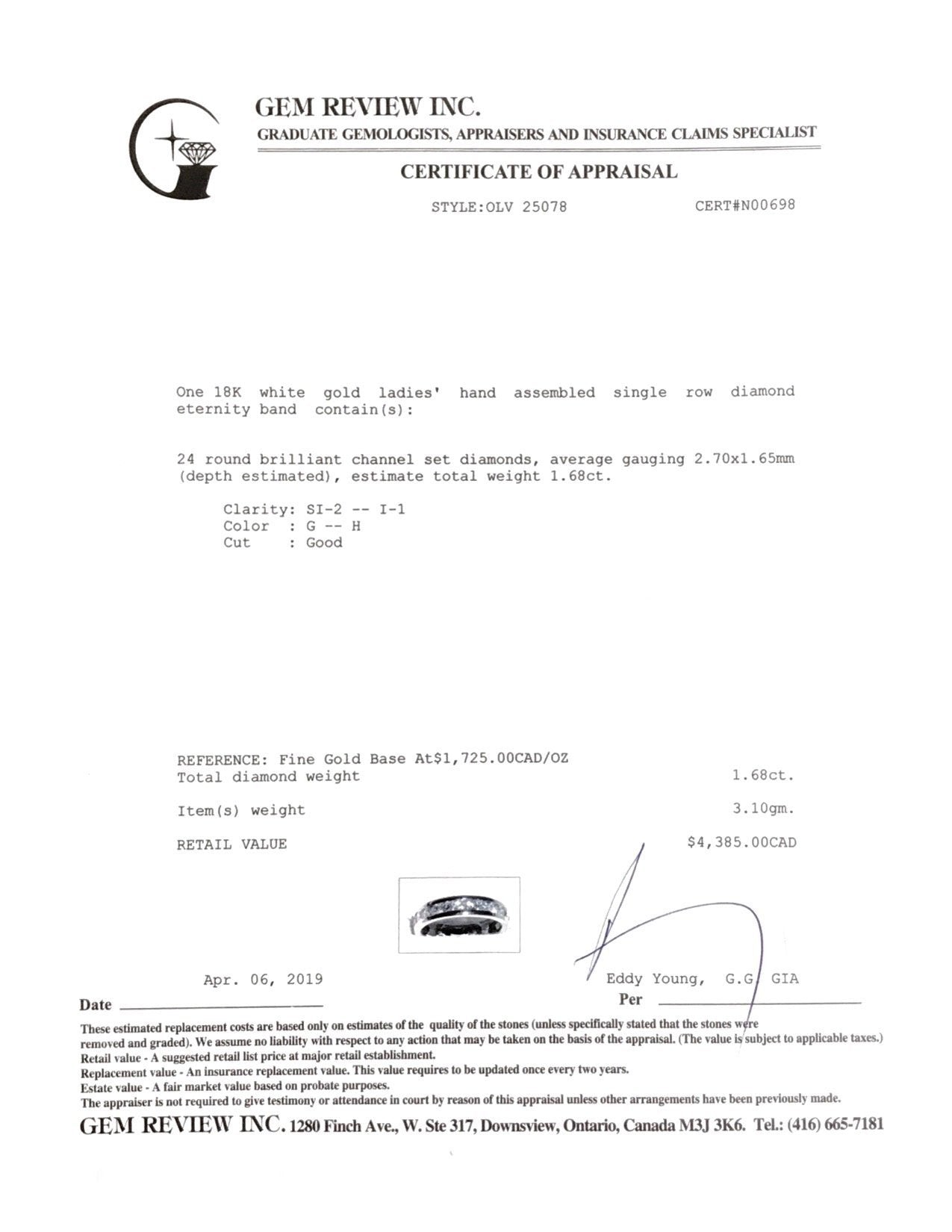 Channel-Set Diamond Eternity Band Ring