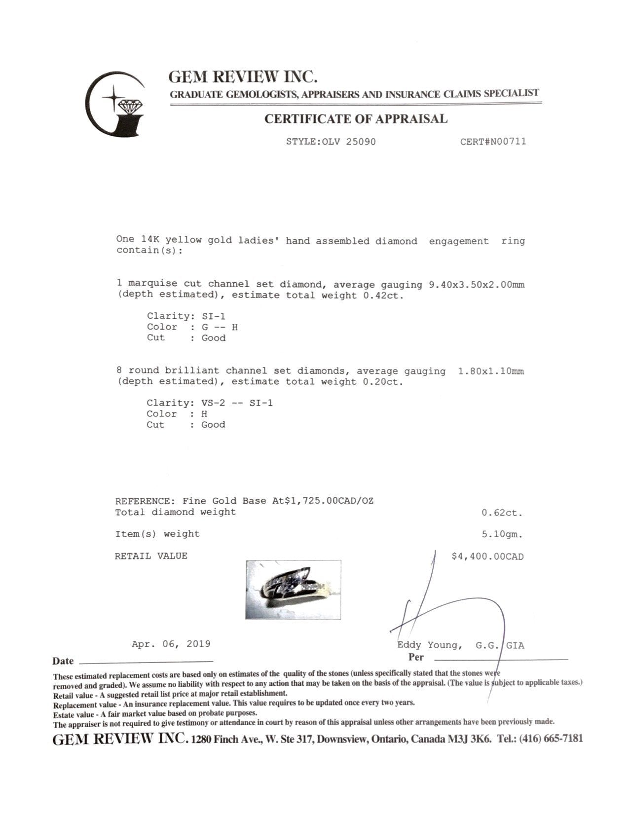 Marquise Cut Diamond Ring