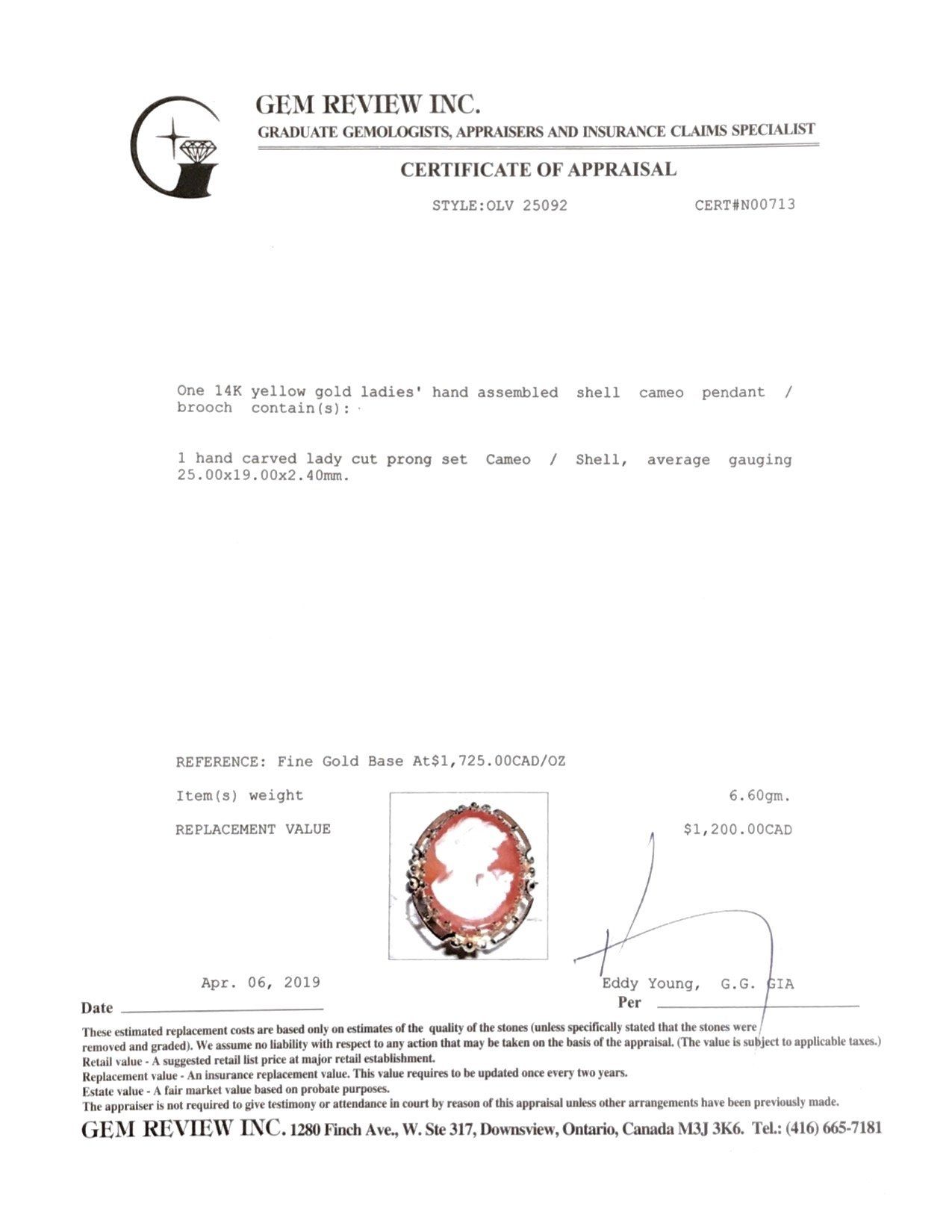 Antique Cameo Brooch/Pendant