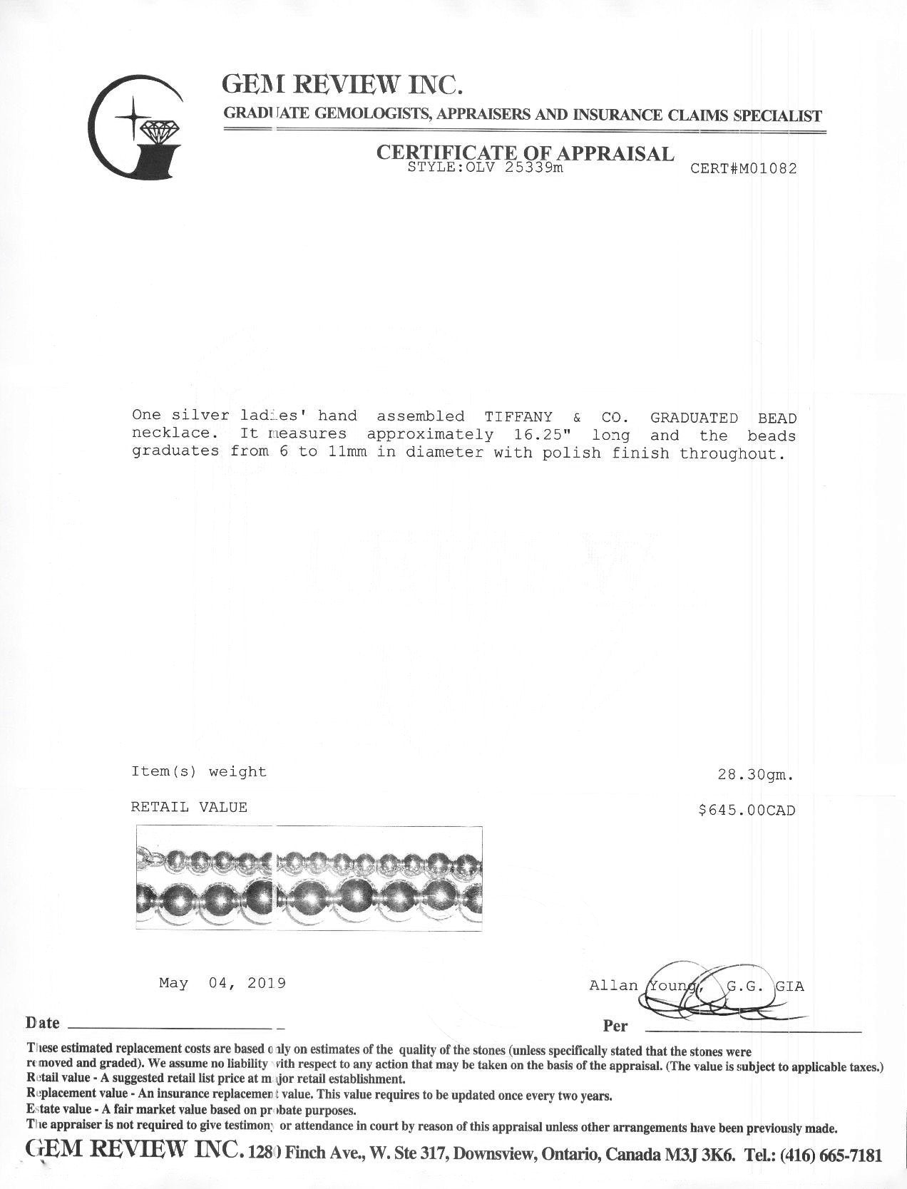 Tiffany & Co. HardWear Graduated Ball Necklace