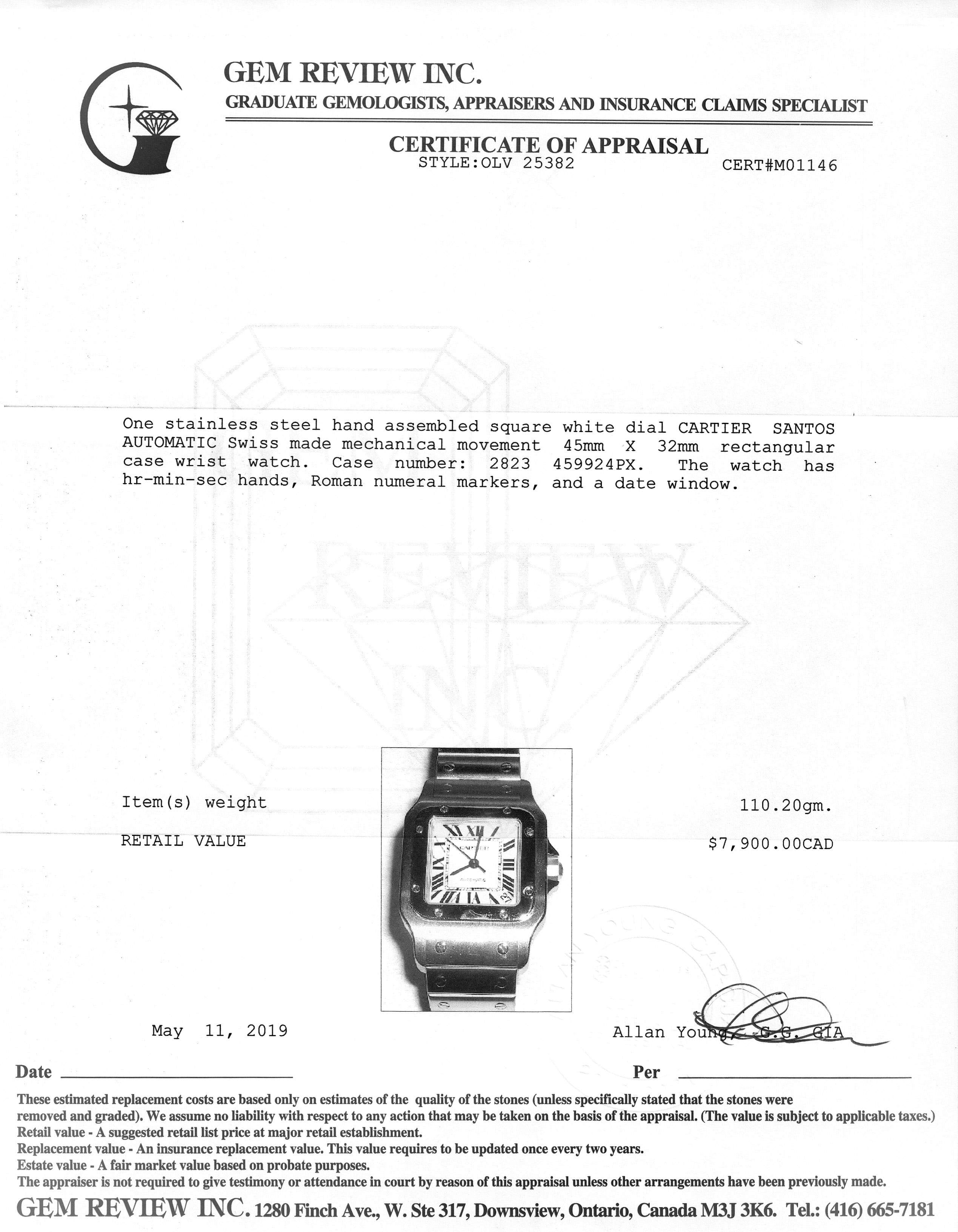 Cartier Santos de Cartier Watch