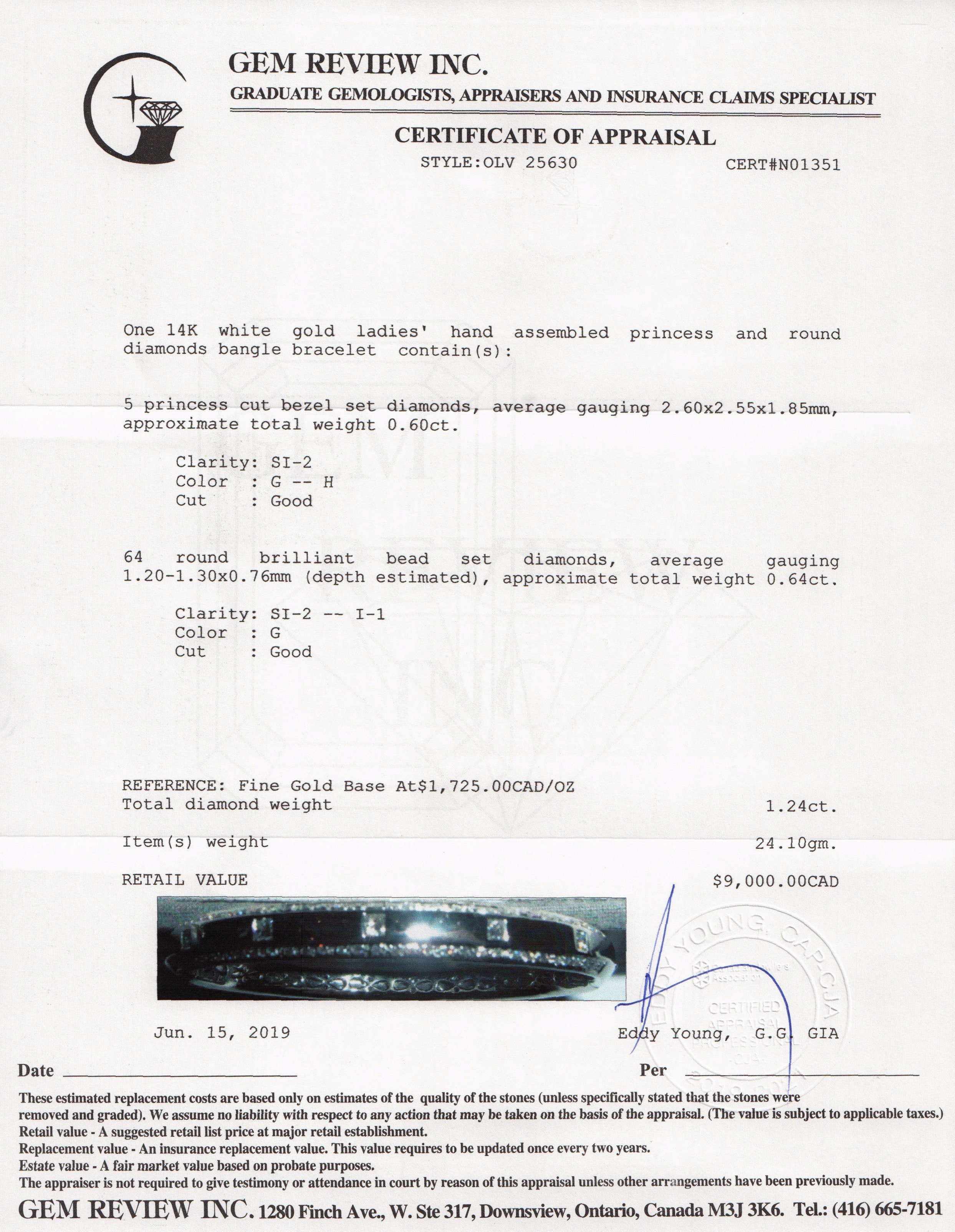 Diamond Bangle Bracelet